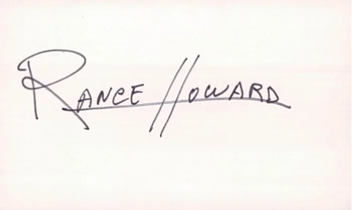 Rance Howard autograph