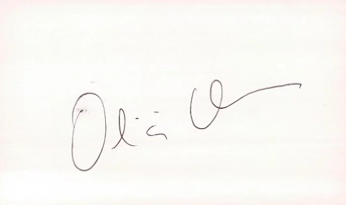 Olivia Hussey autograph