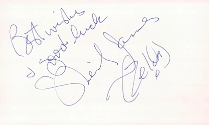 Sheila James autograph