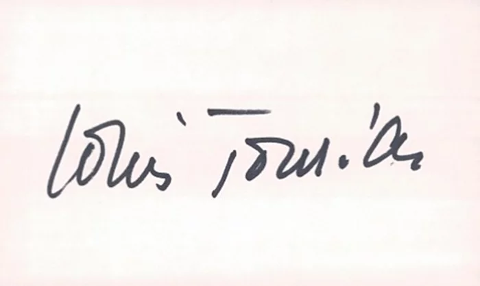 Louis Jourdan autograph