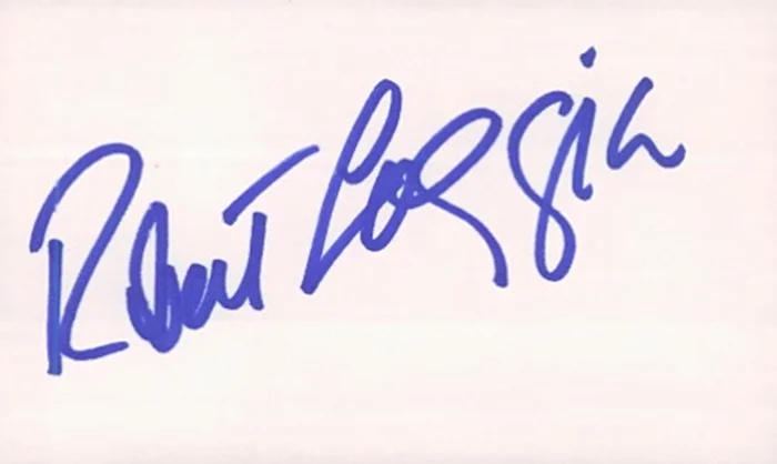 Robert Loggia autograph