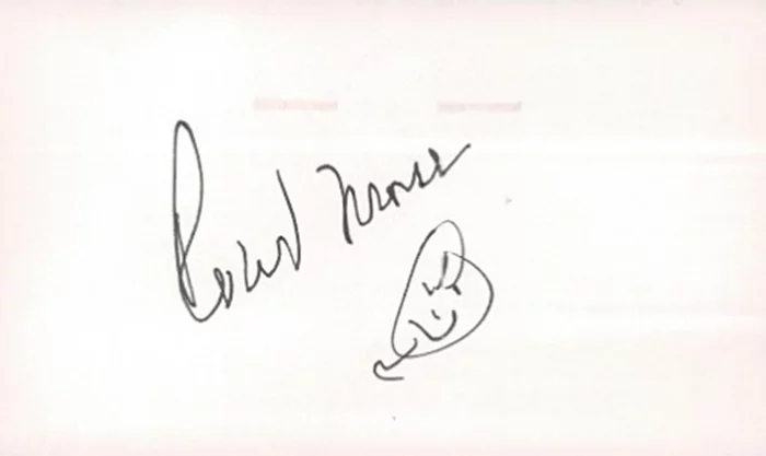 Robert Morse autograph