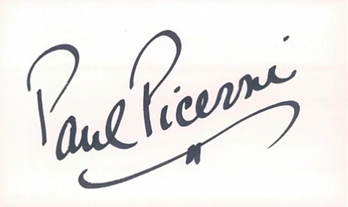 Paul Picerni autograph