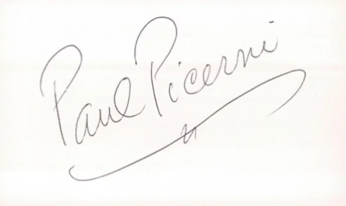 Paul Picerni autograph