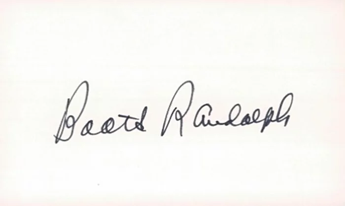 Boots Randolph autograph