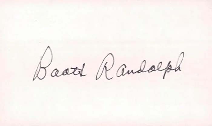 Boots Randolph autograph