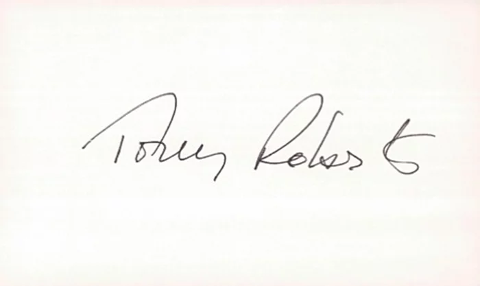 Tony Roberts autograph