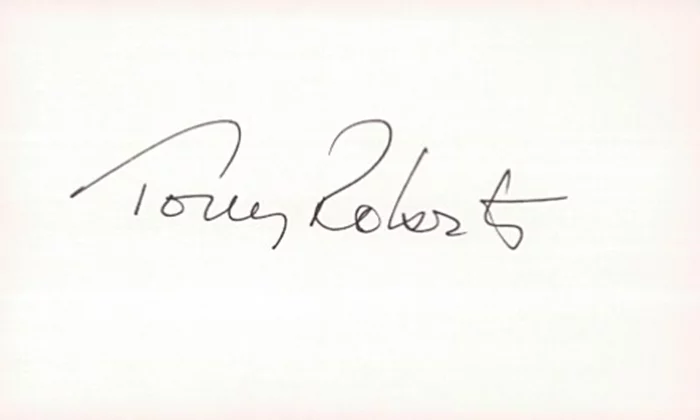 Tony Roberts autograph