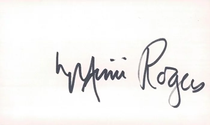 Mimi Rogers autograph