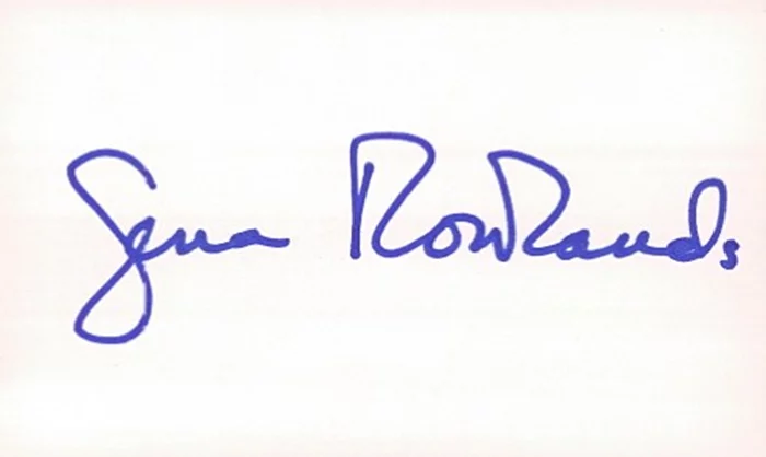 Gena Rowlands autograph