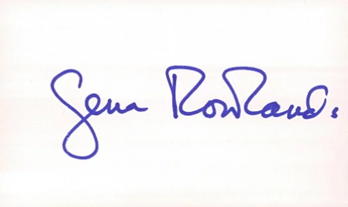 Gena Rowlands autograph