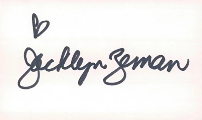 Jacklyn Zeman autograph