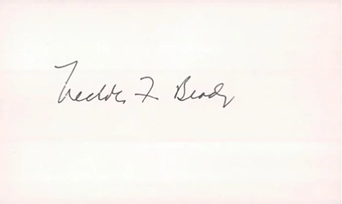Nicholas Brady autograph