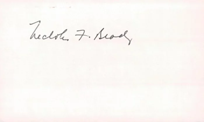 Nicholas Brady autograph