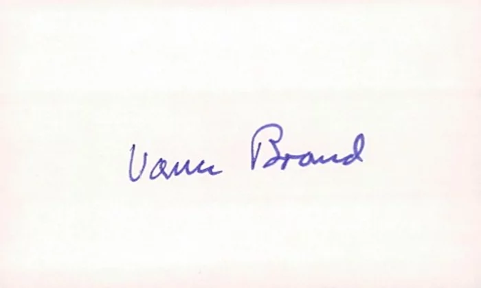 Vance D. Brand autograph