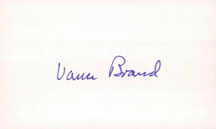 Vance D. Brand autograph