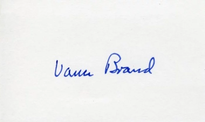 Vance D. Brand autograph