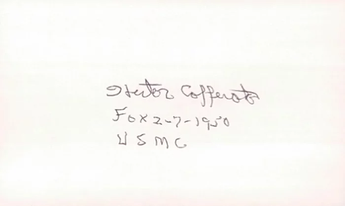 Hector Cafferata autograph