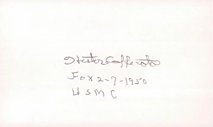 Hector Cafferata autograph