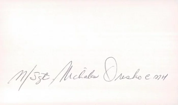 Nicholas Oresko autograph