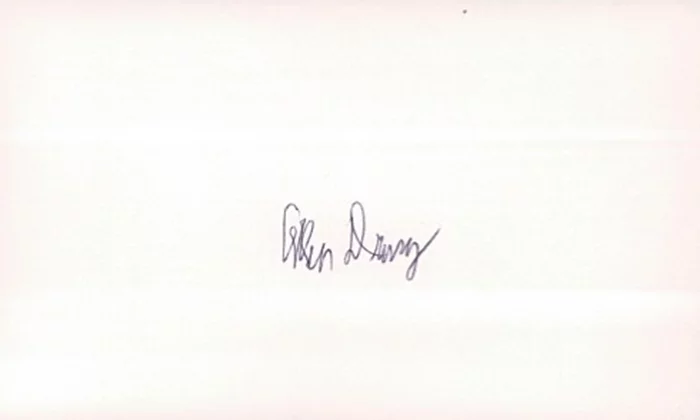 Allen Drury autograph