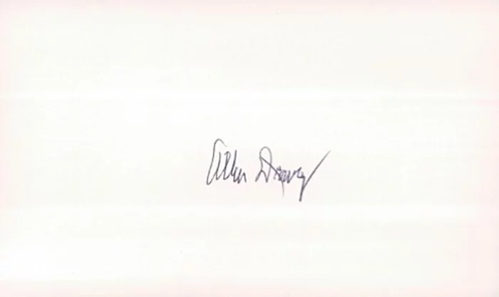 Allen Drury autograph