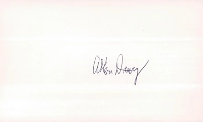 Allen Drury autograph