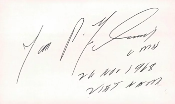 James Fleming autograph