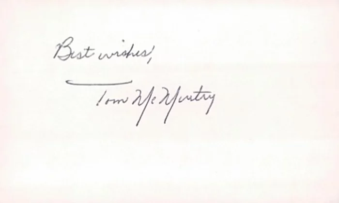 Tom McMurtry autograph