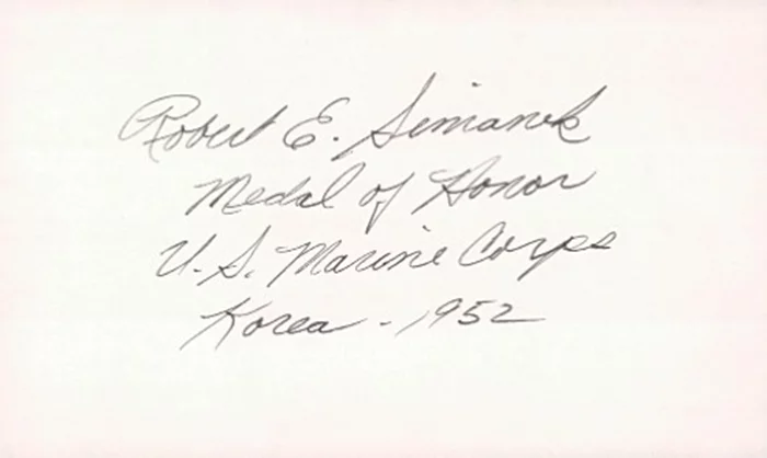 Robert Simanek autograph