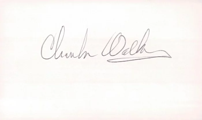 Charles Walker autograph