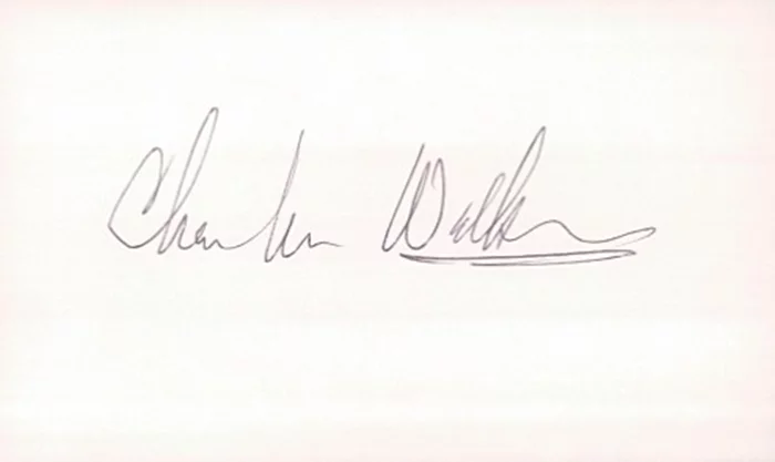 Charles Walker autograph