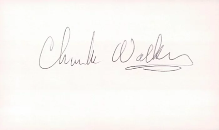 Charles Walker autograph