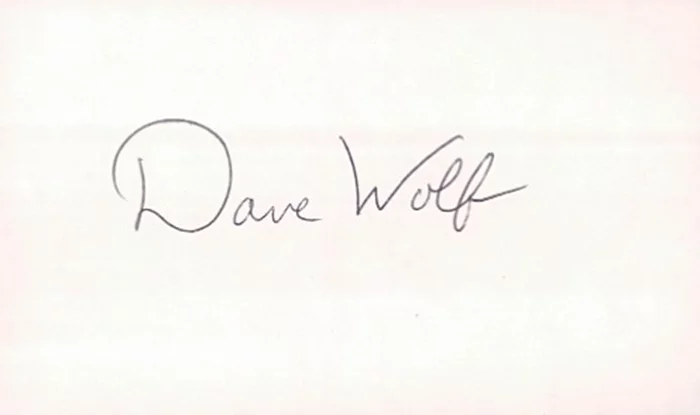 Dave Wolf autograph