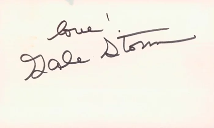 Gale Storm autograph