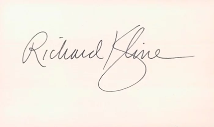 Richard Kline autograph