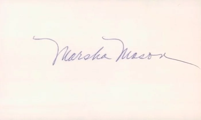 Marsha Mason autograph