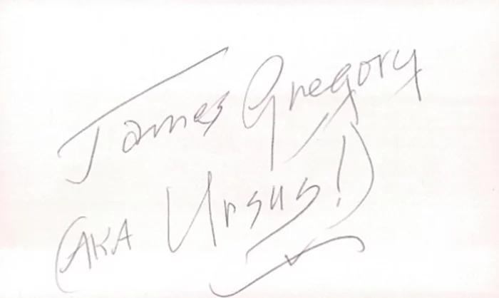 James Gregory autograph