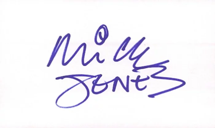 Mick Jones autograph