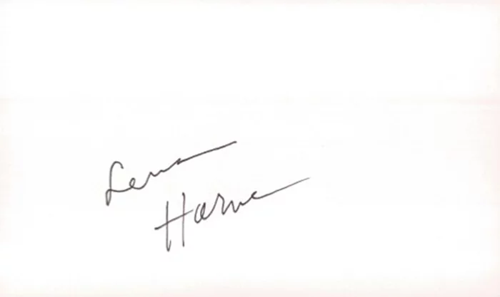 Lena Horne autograph