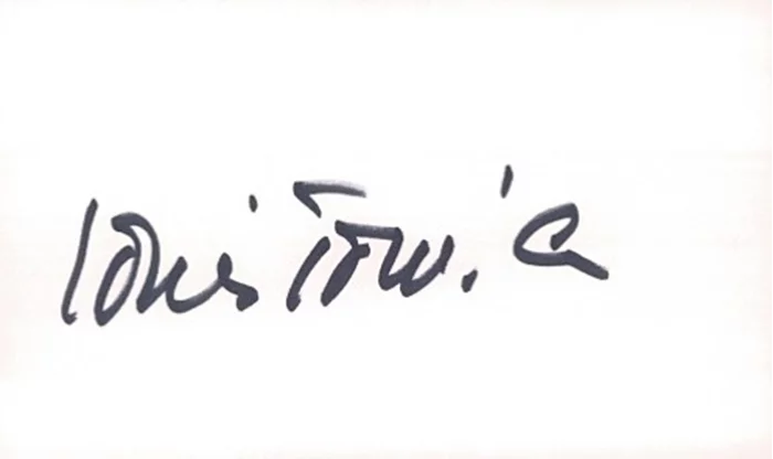 Louis Jourdan autograph