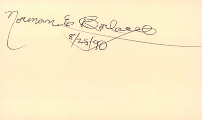 Norman Borlaug autograph