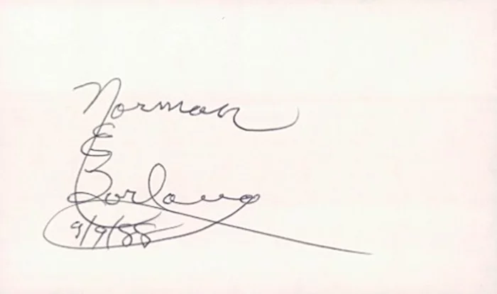 Norman Borlaug autograph