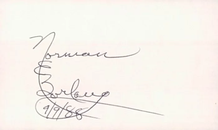 Norman Borlaug autograph