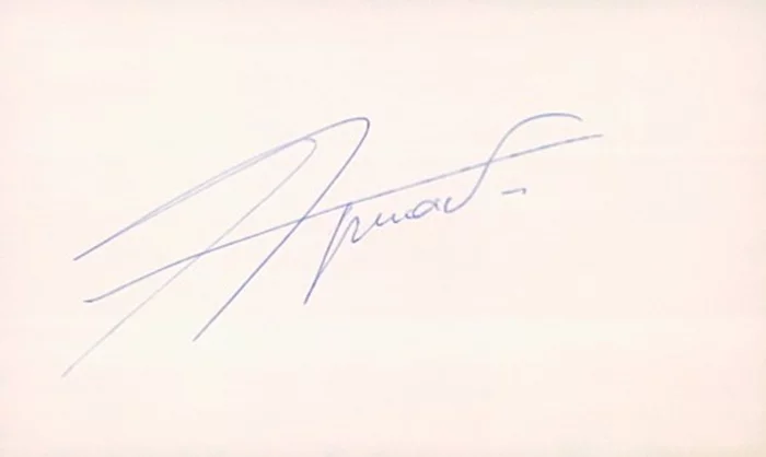 Charles Aznavour autograph