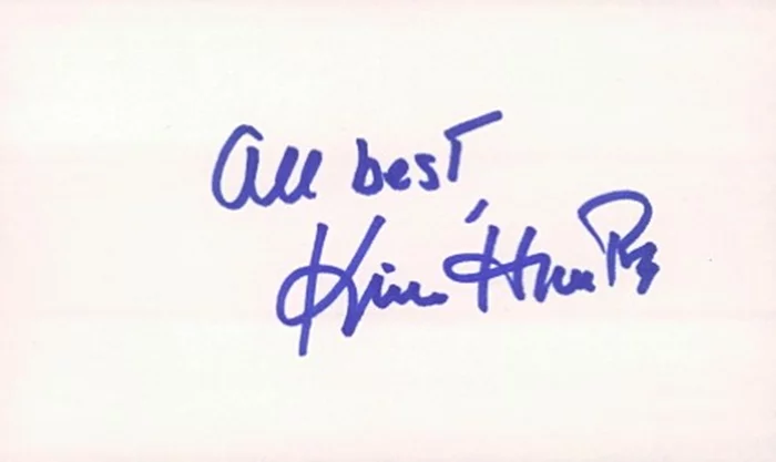 Kim Hunter autograph