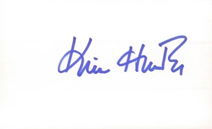 Kim Hunter autograph