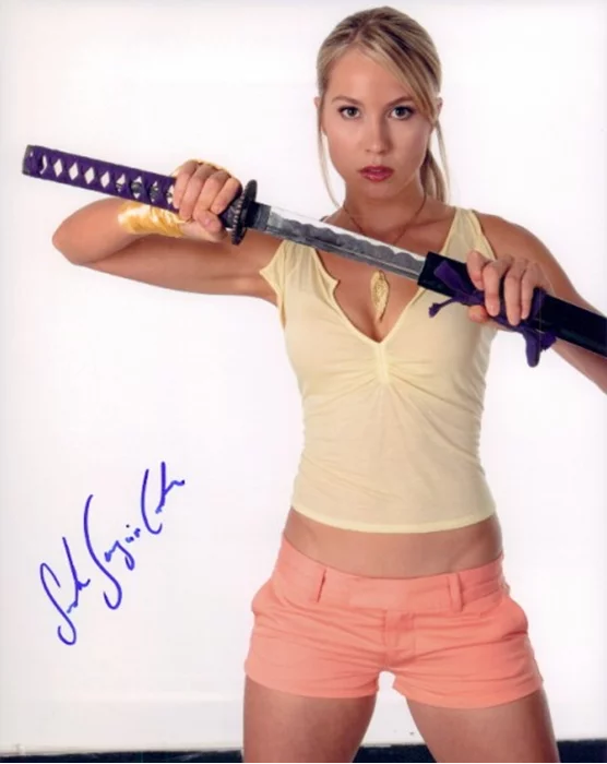Sarah Carter autograph