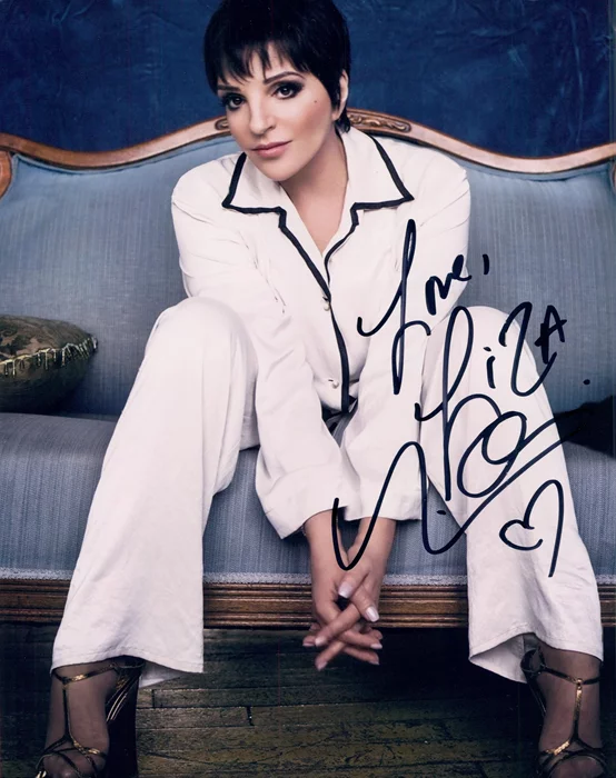 Liza Minnelli autograph