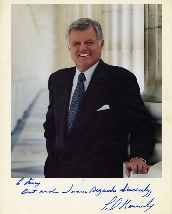 Ted Kennedy autograph